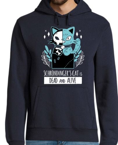 Sudadera Con Capucha Para Hombre gato vivo y muerto laTostadora - latostadora.com - Modalova