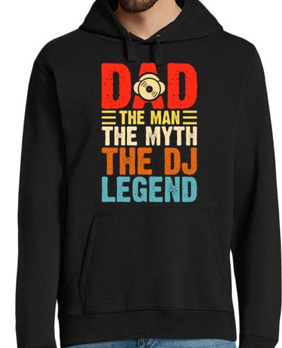 Sudadera Con Capucha Para Hombre papá hombre mito dj leyenda retro laTostadora - latostadora.com - Modalova