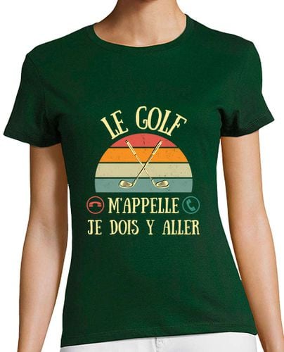 Camiseta Mujer Manga Corta el golf me está llamando humor de golfi laTostadora - latostadora.com - Modalova