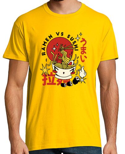 Camiseta Hombre Manga Corta Camiseta Retro comida Ramen laTostadora - latostadora.com - Modalova