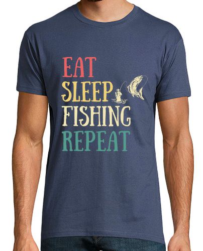 Camiseta comer dormir pescar humor hombre pescad - latostadora.com - Modalova