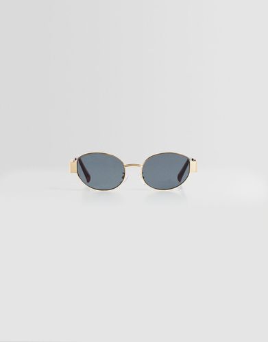 Gafas Sol Ovaladas Metálicas Mujer - Bershka - Modalova