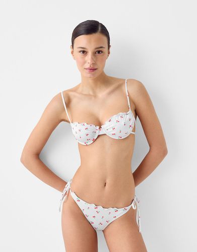 Braguita Bikini Cerezas Mujer M - Bershka - Modalova