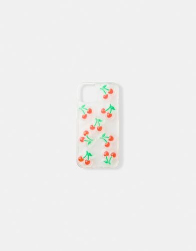 Carcasa Móvil Cerezas Relieve Mujer Iphone 11 / Xr - Bershka - Modalova