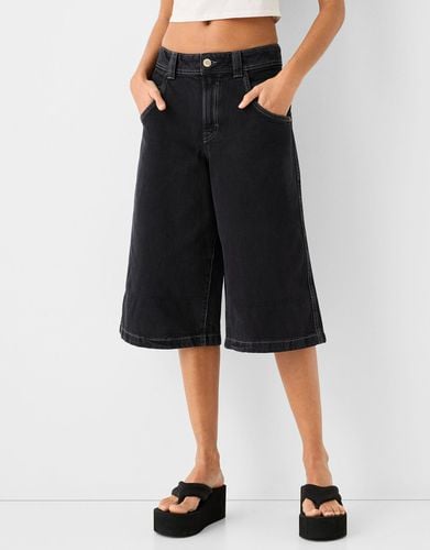 Bermuda Jort Baggy Sarga Mujer 32 - Bershka - Modalova