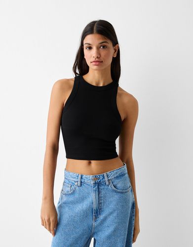 Camiseta Sin Mangas Rib Mujer L - Bershka - Modalova