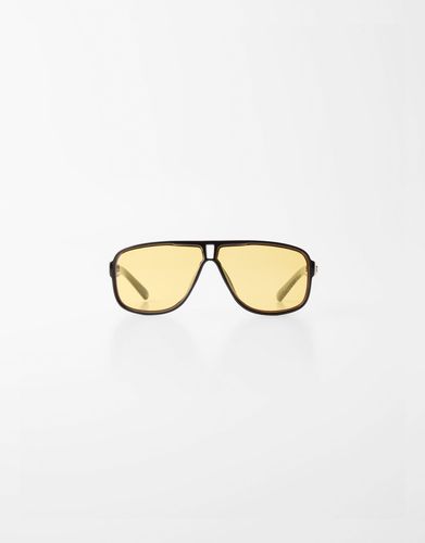 Bershka Gafas Sol Hombre Amarillo - Bershka - Modalova