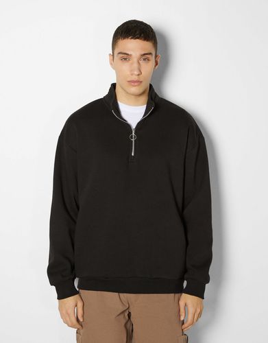 Sudadera Oversize Cuello Subido Hombre L - Bershka - Modalova