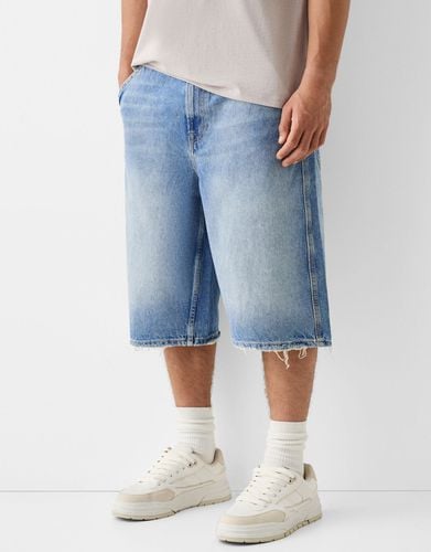 Bermuda Denim Skater Hombre 34 - Bershka - Modalova