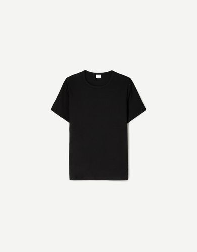 Camiseta Manga Corta Rib Hombre M - Bershka - Modalova