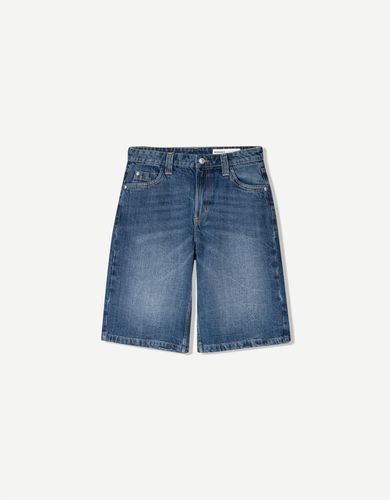 Short Denim Baggy Mujer 10-12 - Bershka - Modalova