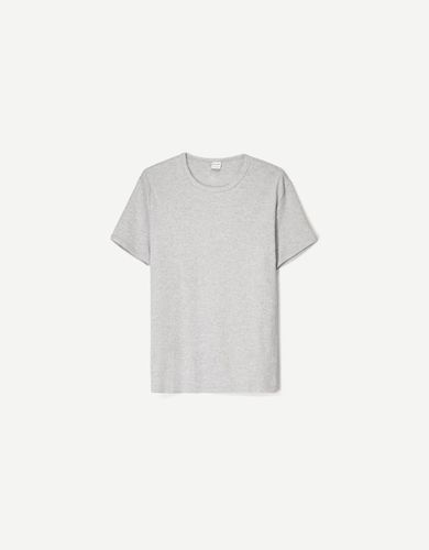 Camiseta Manga Corta Rib Hombre L - Bershka - Modalova