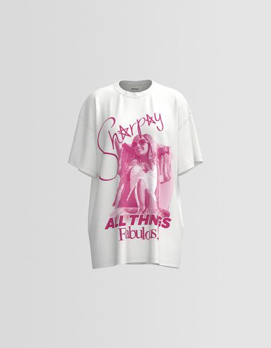 Camiseta Sharpay High School Musical Manga Corta Oversize Print Mujer Xs - Bershka - Modalova