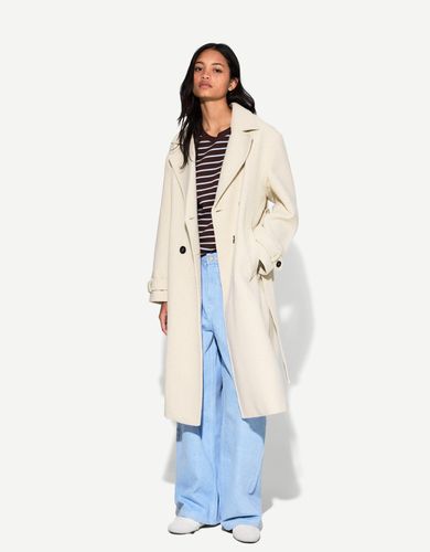 Abrigo Trench Mujer M - Bershka - Modalova