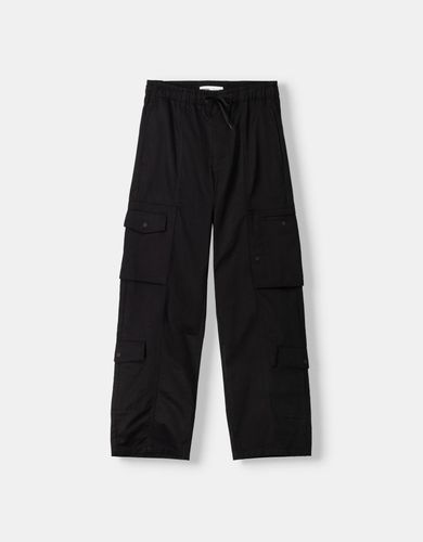 Pantalón Wide Multicargo Hombre L - Bershka - Modalova