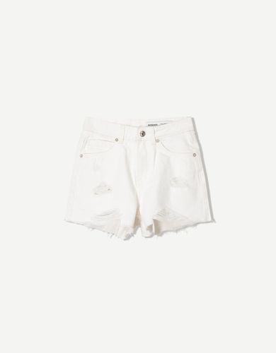 Short Denim Rotos Mujer 32 - Bershka - Modalova