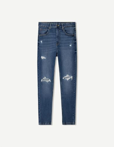 Jeans Carrot Rotos Hombre 34 - Bershka - Modalova