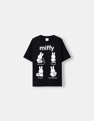 Camiseta Miffy Manga Corta Print Mujer L - Bershka - Modalova