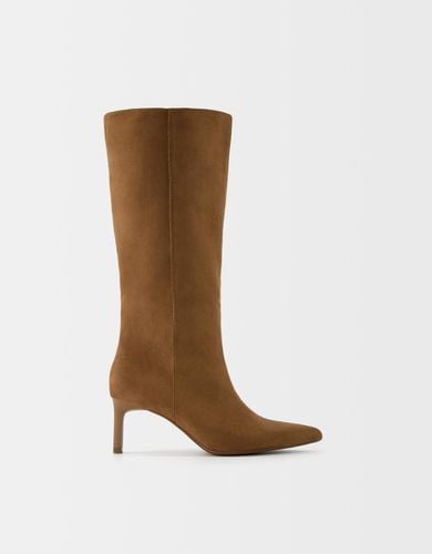 Bota Tacón Kitten Mujer 38 - Bershka - Modalova