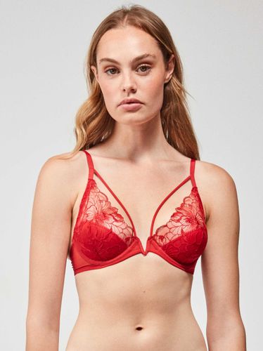 Sujetador bordado con tiras en escote - Gisela - Bralette - Modalova