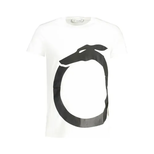 Print Logo Round Neck T-Shirt - Trussardi - Modalova