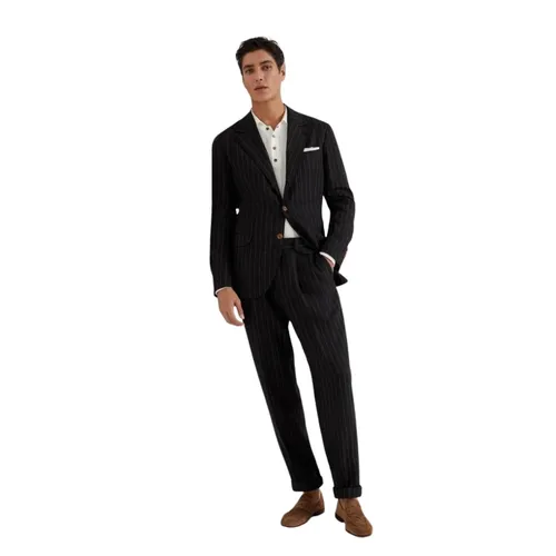 Suits > Suit Sets > Single Breasted Suits - - Brunello Cucinelli - Modalova
