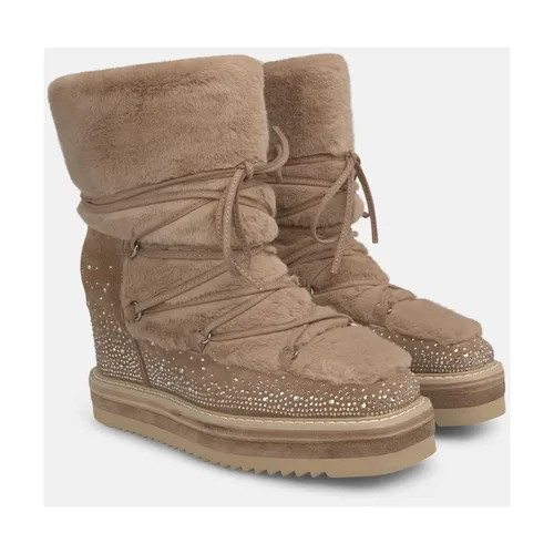 Lace-up Fur Bootie - Alma EN Pena - Modalova