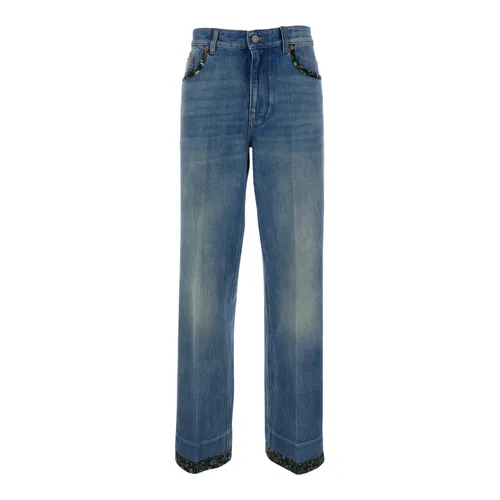 Floral Print Jeans - Valentino - Modalova