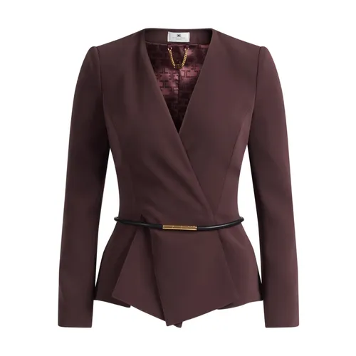 Jackets > Blazers - - Elisabetta Franchi - Modalova