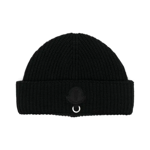 Schwarzer Hut mit Ringdetail - Moncler - Modalova
