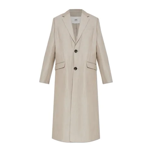 Coats > Single-Breasted Coats - - Ami Paris - Modalova