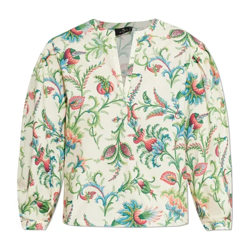 Top con cuello en V - Etro - Modalova