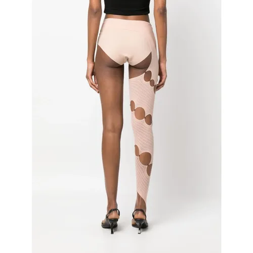 Pink Cut-Out Leggings - Rui - Modalova