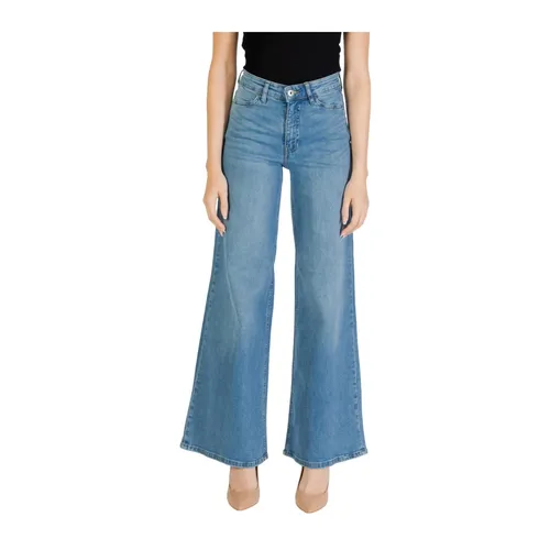 Ichi - Jeans > Wide Jeans - Blue - Ichi - Modalova