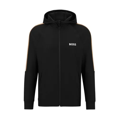 Felpa con Zip Regular Fit - Hugo - Modalova