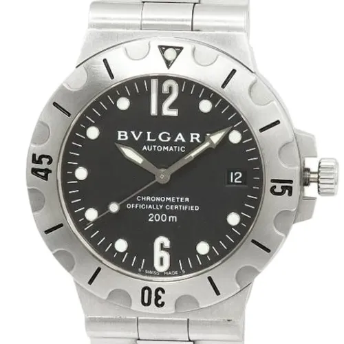 Pre-owned Diagono Scuba Stainless Steel - Bvlgari Vintage - Modalova