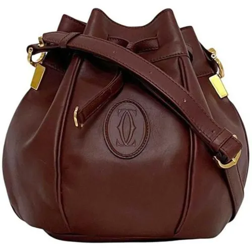 Pre-owned Leather Bucket Bag - Cartier Vintage - Modalova