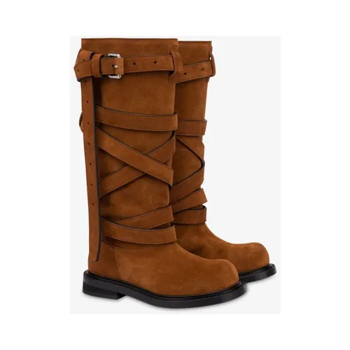Suede boots - Moschino - Modalova
