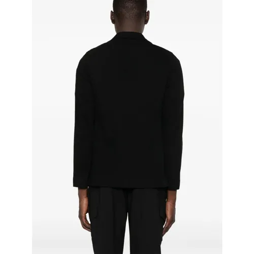 Black Buttoned Jacket with Patch Pockets - Circolo 1901 - Modalova