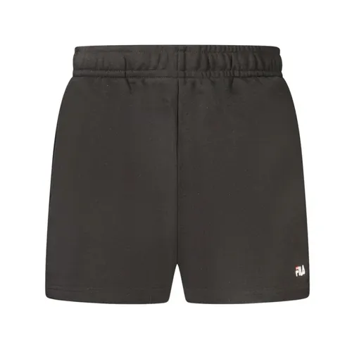 Schwarze Baumwollshorts mit Elastischem Bund - Fila - Modalova