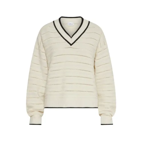 Knitwear > V-neck Knitwear - - Marella - Modalova