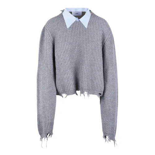 Knitwear > Round-neck Knitwear - - Solotre - Modalova