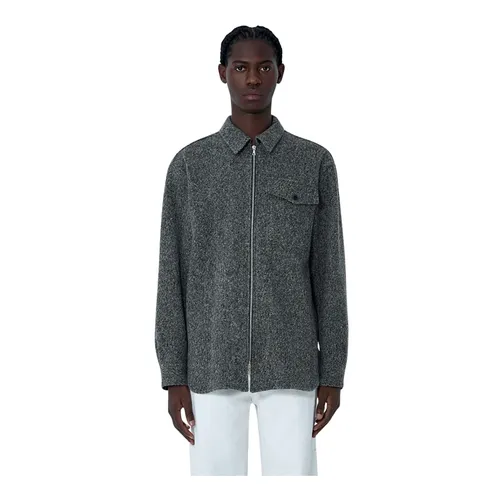 Herringbone Zip Jacket - Dries Van Noten - Modalova