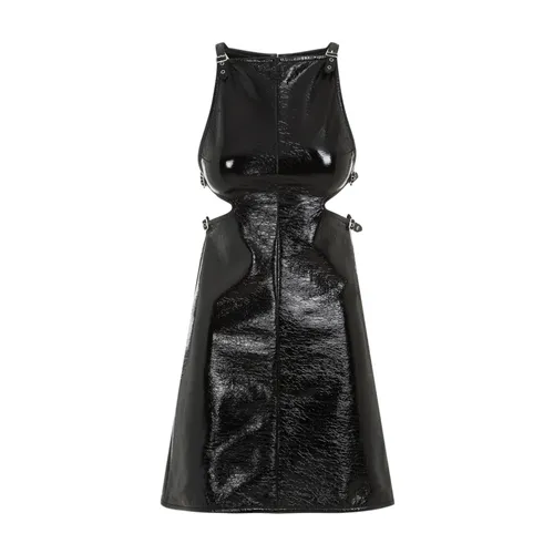 Black Vinyl Halter Neck Dress - Courrèges - Modalova