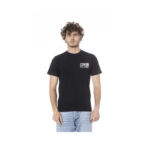 Black Logo Print T-Shirt - Cavalli Class - Modalova