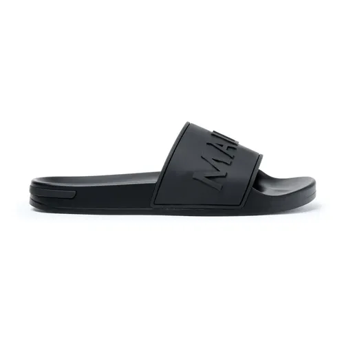 Schwarze Serif Slide Sandalen - Mallet London - Modalova