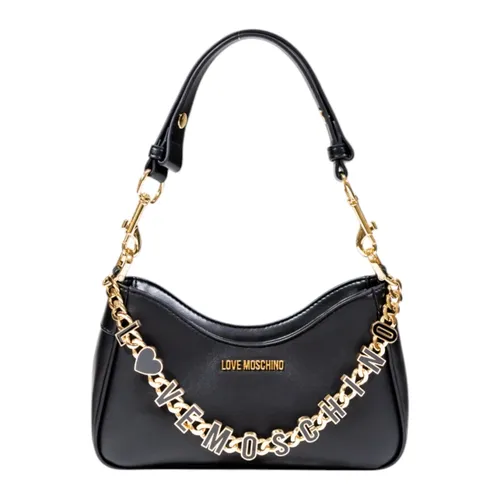 Goldfarbene Kette Kleine Damen Tasche - Love Moschino - Modalova