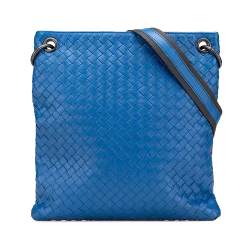 Pre-owned Woven Leather Crossbody Bag with Adjustable Strap - Bottega Veneta Vintage - Modalova