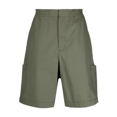 Cotton Bermuda Shorts with Logo Detail - Ambush - Modalova