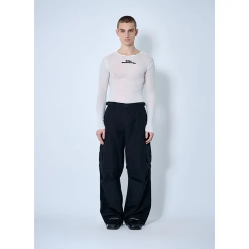 Cotton Cargo Pants with Multiple Pockets - 032c - Modalova